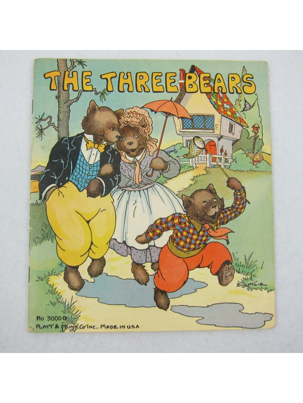 Vintage 1934 The Three Bears Illustrated Childrens Book The Platt & Munk Co